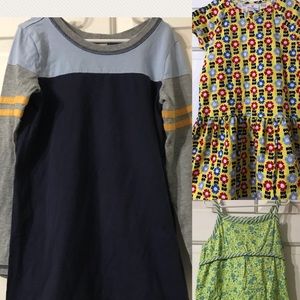 Hanna Andersson 3 Dress Bundle 120 130 5T 6T